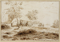 Q+ 055
<br/>
Pampelt op de Veluwe
<br/>
<em>Huygens, Constantijn (II) (1628-1697)</em>